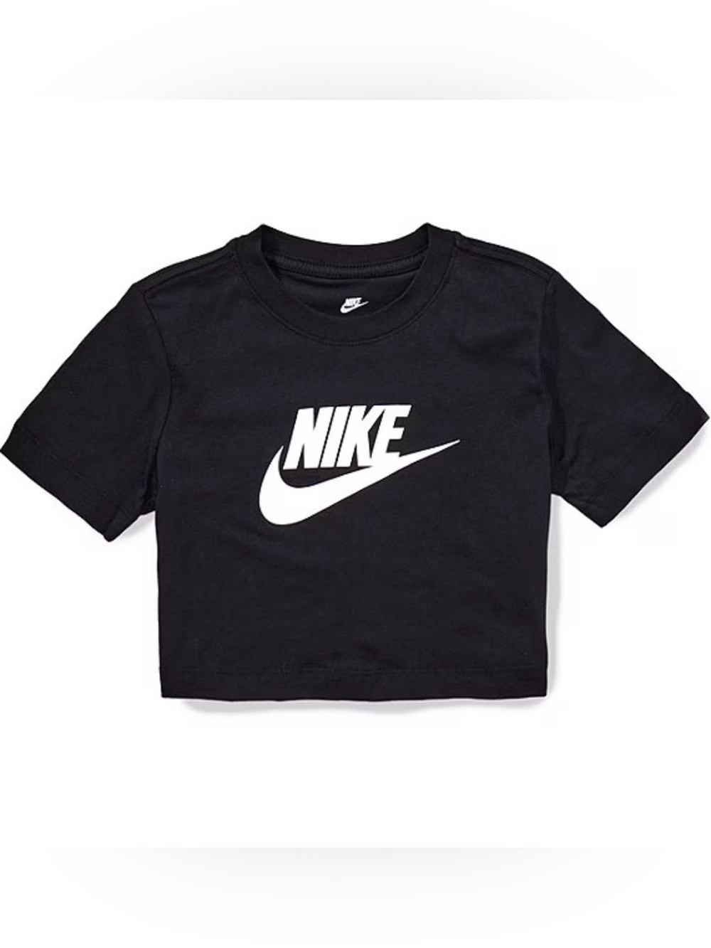 Nike Black Tee with White Swoosh Logo